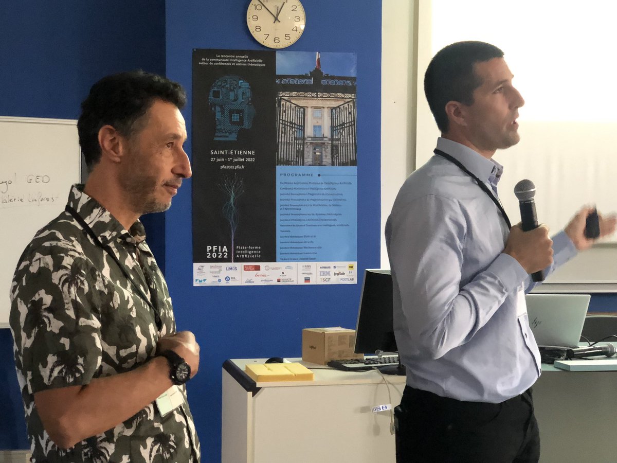 ChLaunois's tweet photo. #APIA2022 l’IA au service de l’engagement des secours par Guy Narboni et le Commandant Nicolas Mathieu @ANSC_Fr #implexe @Sdis77 @AFIA_info #IA #PFIA2022 https://t.co/nr2fBMVjks