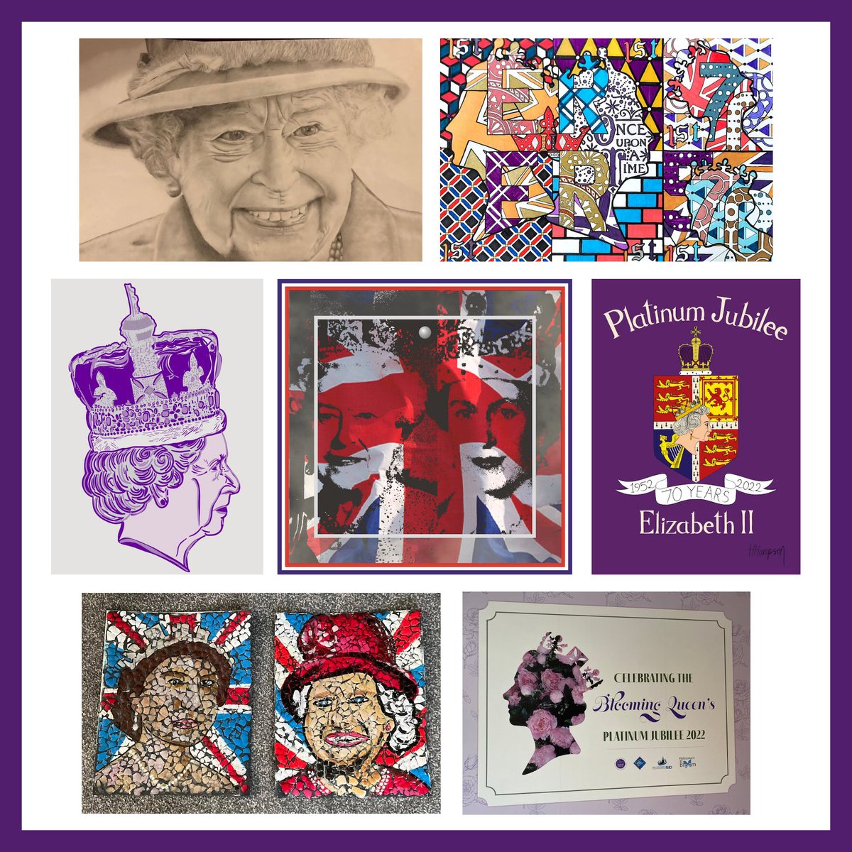 We’d like to say a big thank you to everyone who submitted their artwork as part of our #PlatinumPortraits22 callout. Here are the entries we have selected to be shared with the Palace! 👑 🎨🖌

#art #HM70 #platinumlubilee #westmidlands #jubilee #artistcallout