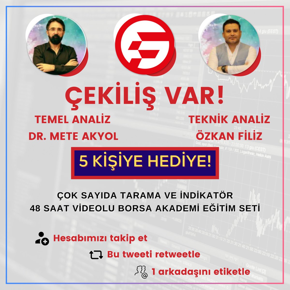 🌟 ÇEKİLİŞ VAR!

#Çekiliş Şartları
📌 Hesabımızı takip etmek
📌 Bu tweeti retweetlemek
📌 1 arkadaşınızı etiketlemek

Çekilişimiz 07/07/2022 Perşembe günü açıklanacaktır.