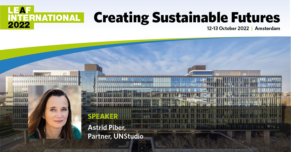 UNStudio_Arch's tweet photo. Pleased to announce that our colleague Astrid Piber will be one of the speakers at #LEAFInternational 2022!
Find out more about the event and register now!
➡️ https://t.co/xLzFm6UfPh https://t.co/wi8lnDgw2X