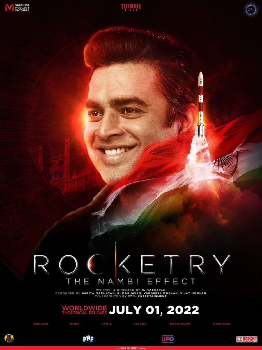 Pl go and watch <a href="/ActorMadhavan/">Ranganathan Madhavan</a>’s brilliant debut #RocketryTheNambiEffect this weekend. You will be proud of our scientists. Justice is when you stand up for a truthful cause.