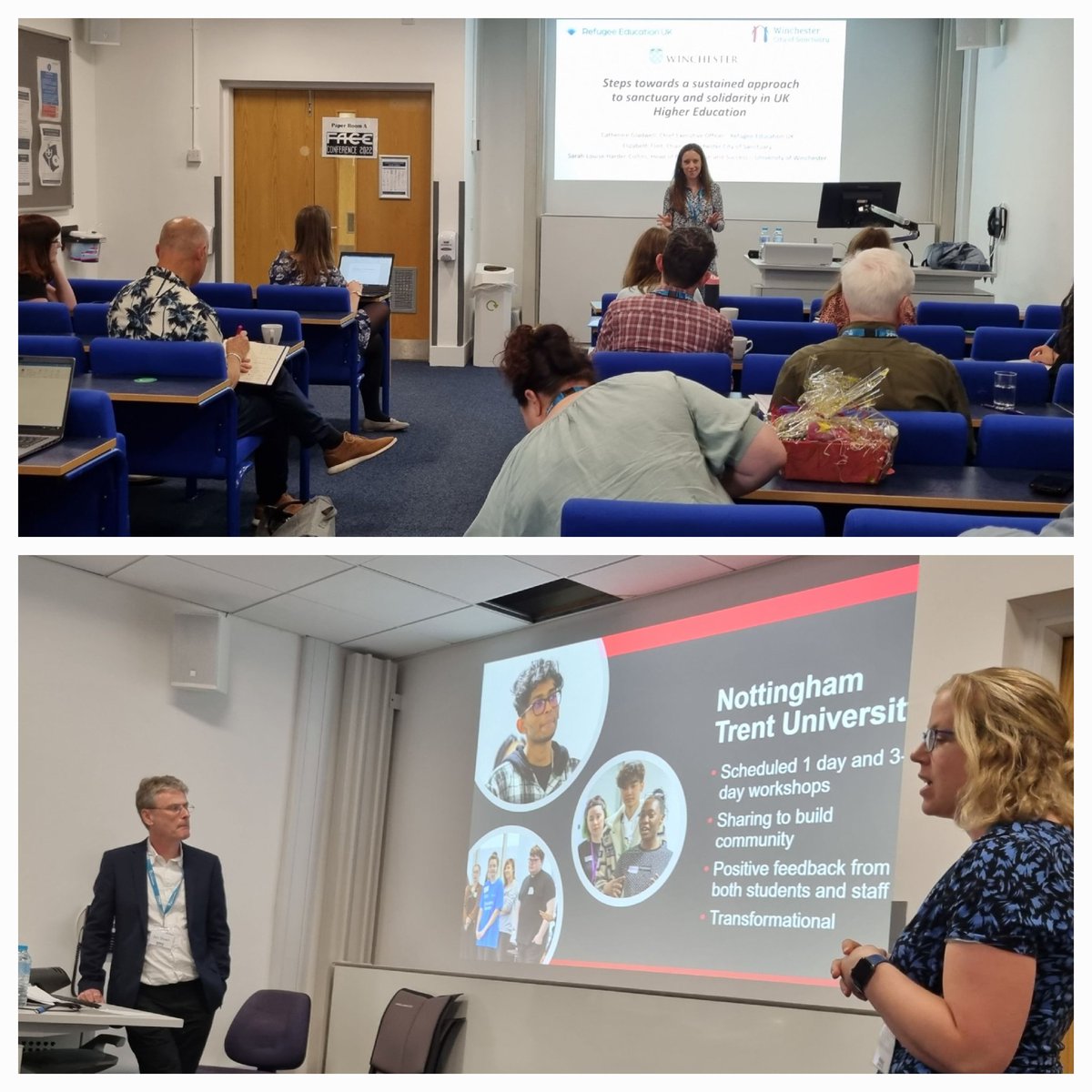 UoS_Schools's tweet photo. Thank you to our panel session speakers from across the sector- Sarah-Louise Harder-Collins on Sanctuary and Solidarity, Jon Down &amp; Sarah Hadlow on Grit Breakthrough Programmes, Steve White on Breakthrough Programmes, George Curry &amp; John Butcher on Fast-Track Access #FACE2022 https://t.co/orNrwDZeSg
