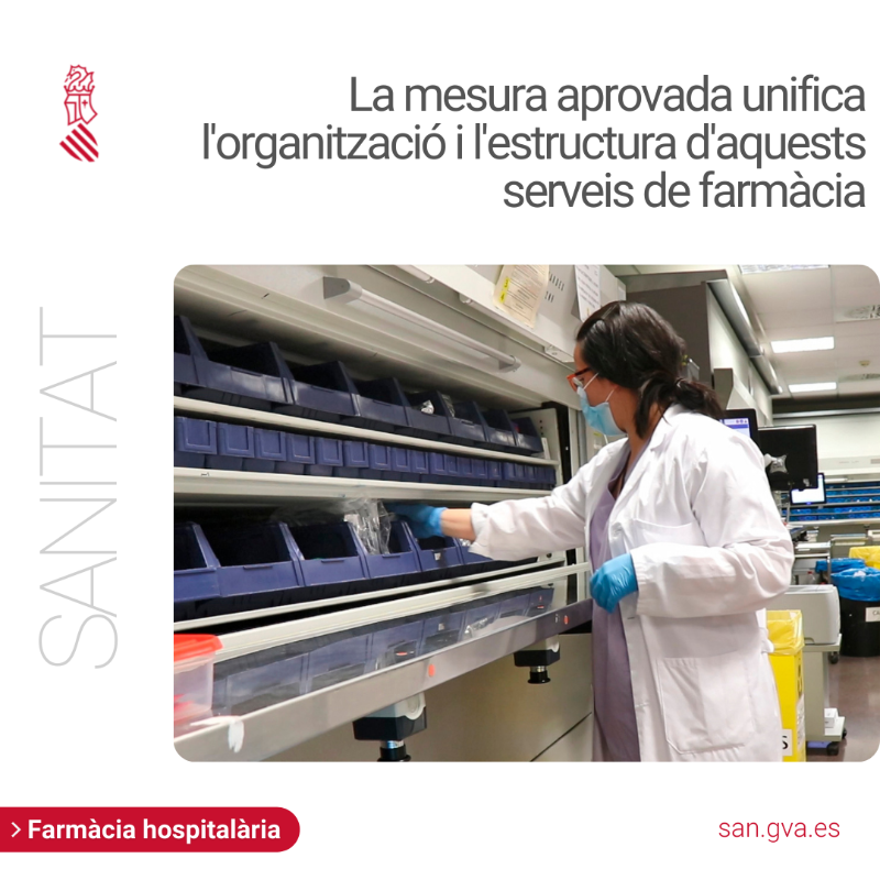 GVAsanitat's tweet photo. ✅ El #PleConsell aprova la incorporació a Sanitat de la farmàcia hospitalària dels centres sociosanitaris públics

💊 La mesura aprovada unifica l'organització i l'estructura d'aquests serveis de farmàcia