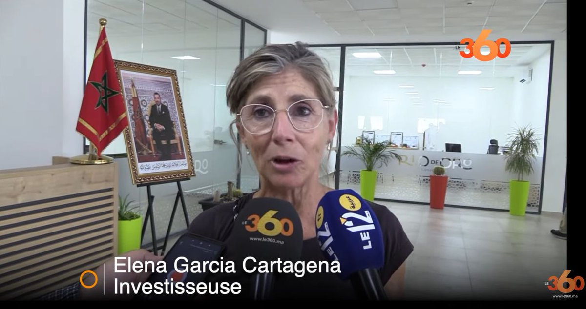 Elena García Cartagena de @AgritechMurcia e @infoRMurcia participó en el foro de inversión hispano-marroquí en Dakhla, #SaharaOccidental ocupado. Ella dijo a los medios marroquíes que “realmente hemos visto muchas oportunidades para desarrollar la región de Dakhla”.
