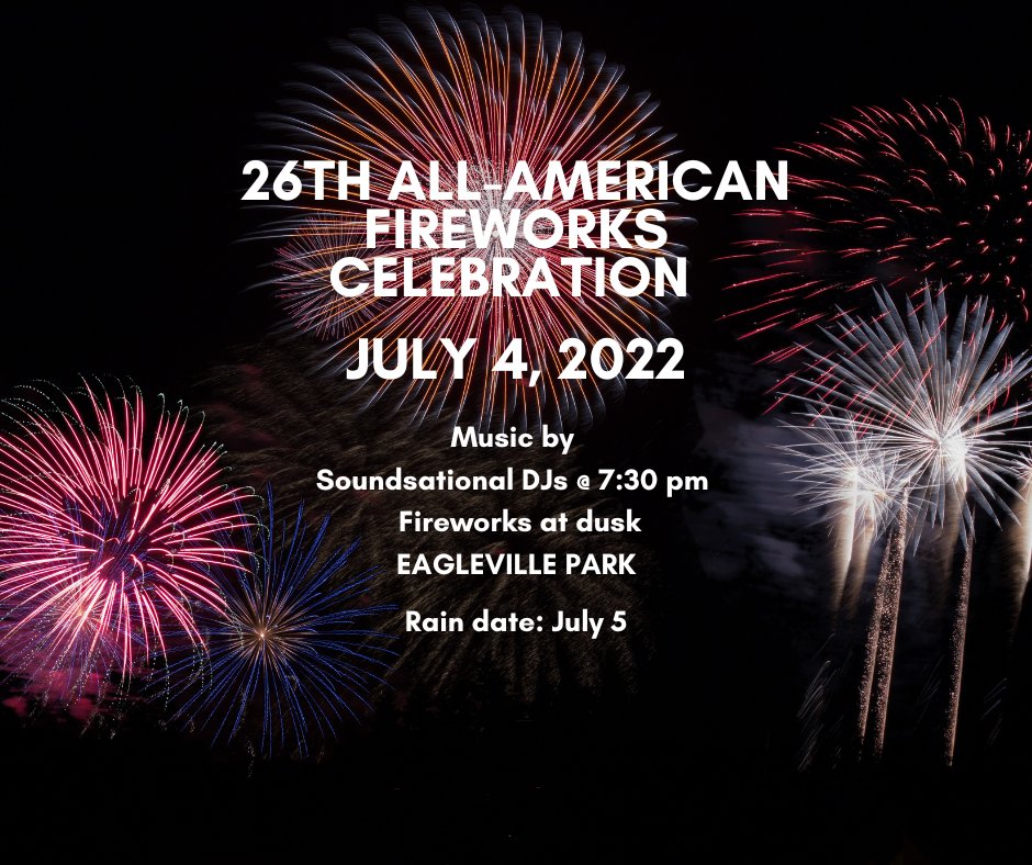 Lower Providence Twp (@lowerprovtwp) on Twitter photo Join our celebration - July 4th in Eagleville Park. Soundsational DJs at 7:30 pm, fireworks at dusk. Reminder: The Township office is closed Monday.
Have a safe and happy holiday! Join our celebration - July 4th in Eagleville Park. Soundsational DJs at 7:30 pm, fireworks at dusk. Reminder: The Township office is closed Monday.
Have a safe and happy holiday!