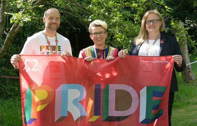 TheBHF's tweet photo. The BHF colleagues and volunteers will celebrate the diversity of the LGBTQ+ community by joining #Pride parades. We’ve secured over 200 spaces to take part in seven parades across all four nations of the UK this summer. #PrideMonth 
Find out more here:
https://t.co/weTViByN9Y https://t.co/0wBuVBKjap