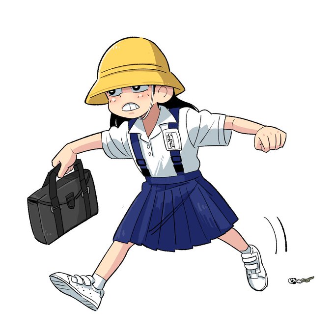 「pleated skirt school hat」 illustration images(Latest)