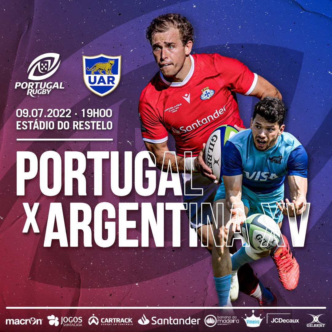 paulo_avlrs's tweet photo. 🏉#Rugby.... Après un gros match contre l'Italie !
#comeback @CFosBelenenses 🏟️
@PortugalRugby vs @unionargentina
🗓️Le 9 juillet a 19h
📍Stade #Restelo #Lisboa #Portugal
🎟️TICKETS: https://t.co/KOHjpR2SIs https://t.co/PGqjDfrIkp