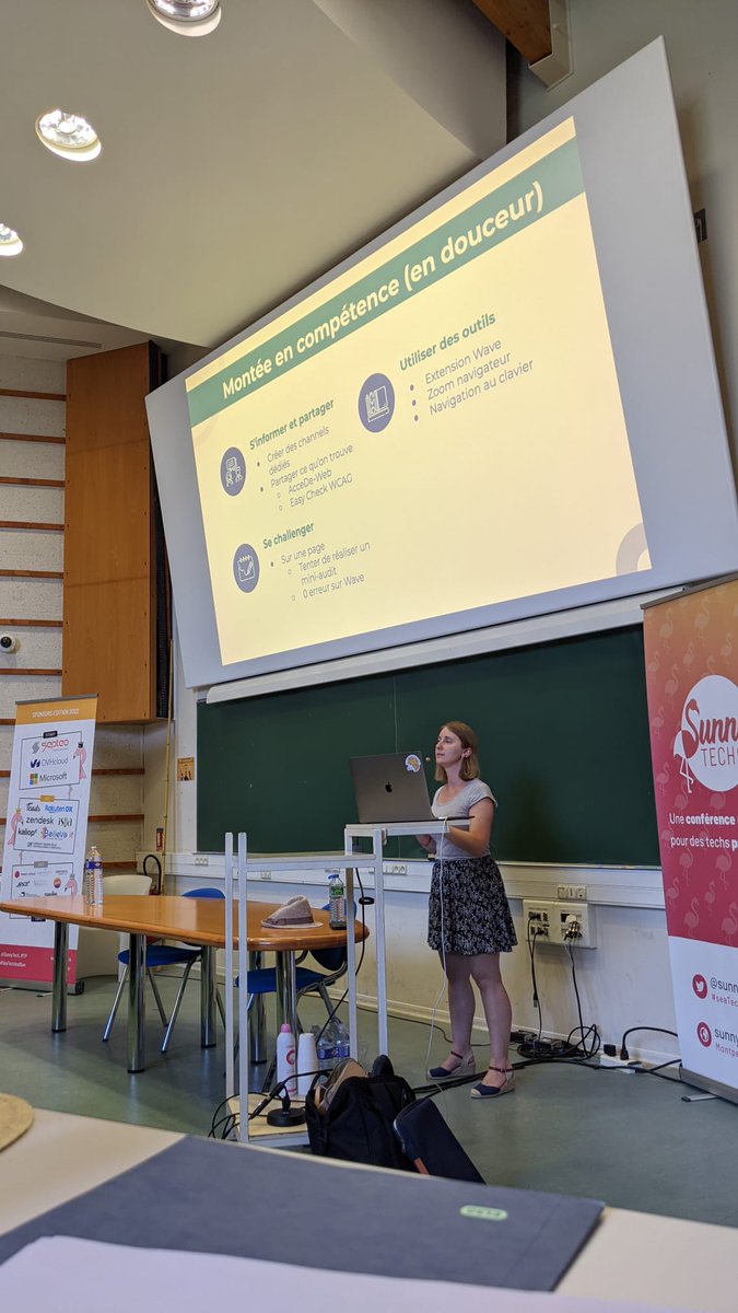 L'accessibilité... un sacré sujet quand on a jamais pris le temps de se pencher dessus 😅 Comment améliorer l'accessibilité d'un produit déjà en ligne ? Faut-il recommencer à 0 ? 😥 Non ! Et heureusement <a href="/MelanieBWeb/">MelanieB</a> est arrivée en Amphi 208 pour nous montrer la voie à suivre 🛣️