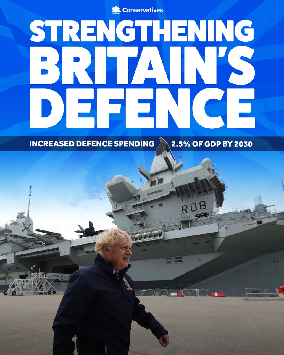 🇬🇧 We’ve met our NATO target and now we’ll go further.

🇬🇧 Defence spending helps protect the UK, our allies and creates local jobs.