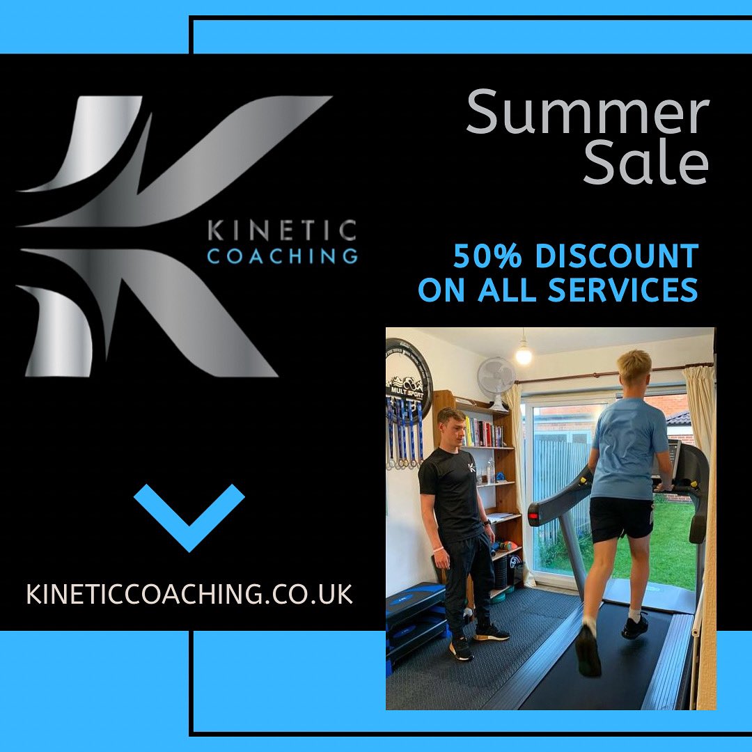50% DISCOUNT ON ALL SERVICES! 🏃🏻

What you will receive:

• 1 to 1 running technique or speed coaching with Commonwealth Games Triathlete Cameron Main🏴󠁧󠁢󠁳󠁣󠁴󠁿
• Professional biomechanical analysis and full report
• An Individual homework programme
• Rehabilitation and injury advice