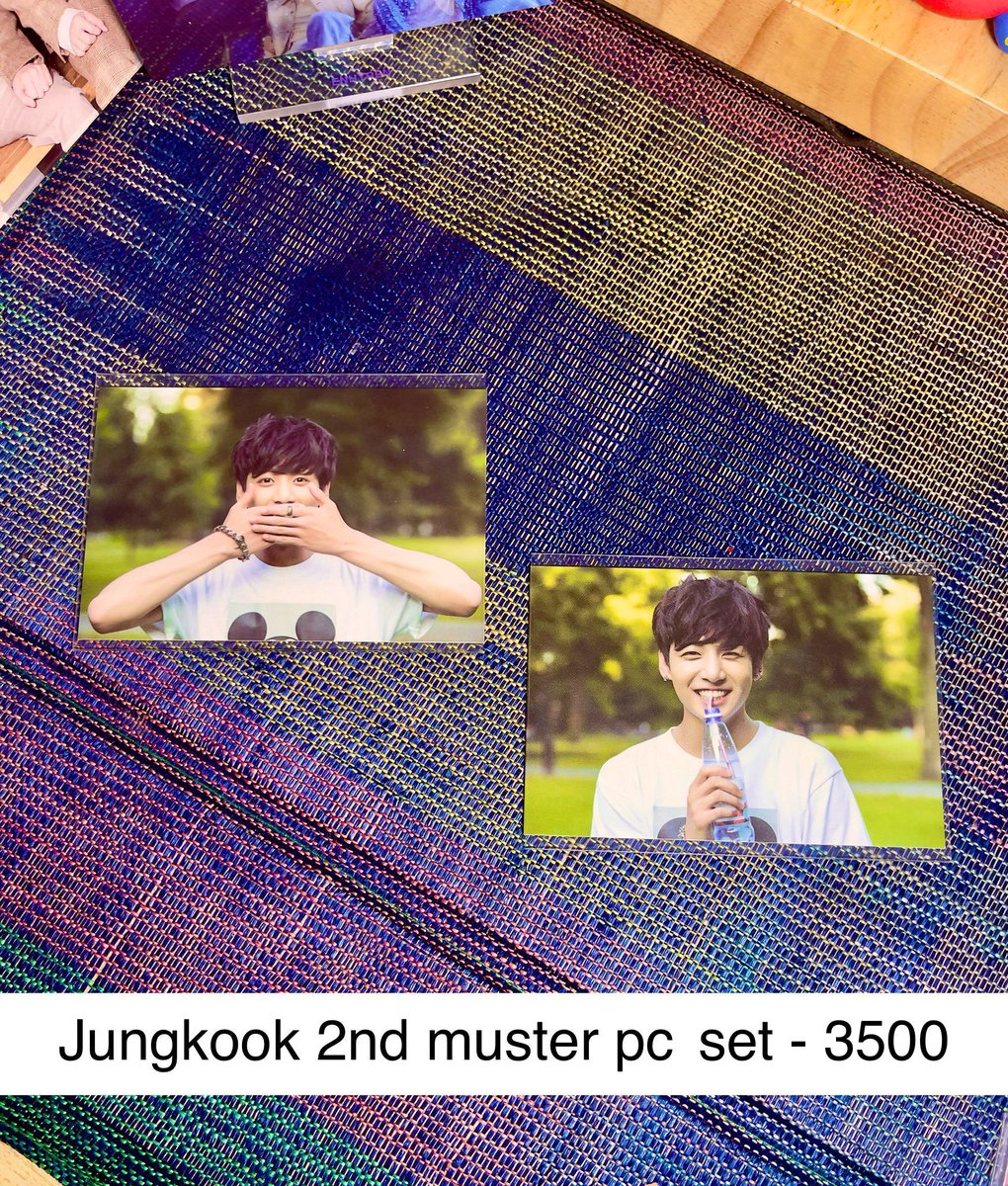HandSells's tweet photo. wts lfb ph bts

SALE!!!!
Free SF
Free PF

Jungkook rare 2nd muster pc set
✅ 3500 (set)

RFS: extra onhand 
(got this for 2500 each) 
DOP: prio Payo or dm for terms with dp

🏷 bts rare merch for sale jk jungkook bunny pc poca photocard kpop dvd 2nd muster ph 17520 zip code https://t.co/AtD0epjEvc