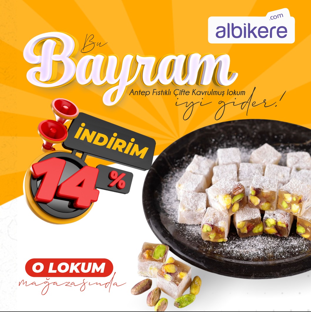Bu Bayram Antep Fıstıklı Çifte Kavrulmuş Lokum iyi gider ! 😌🤤
.
.
.
O lokum mağazasında bayrama özel bir çok lokum çeşidinde %14 indirim😍
.
.
.
#albikere #bayram #kurbanbayramı #lokum #fıstıklılokum #antepfıstıklılokum #fındıklılokum #klasiklokum #sultanlokum #cevizlilokum