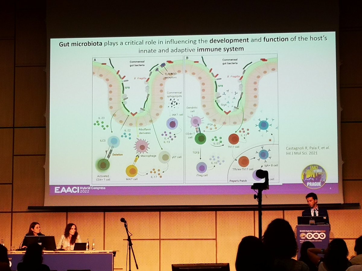 #eaaci2022 Great #JMA session gut-microbiome axis