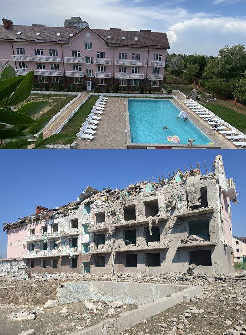 EuromaidanPress's tweet photo. @ZarinaZabrisky The resort in Odessa's Serhiivka before and after the Russian missile strike.
📷https://t.co/QsTLKWC9FU https://t.co/bHKG8oETPU