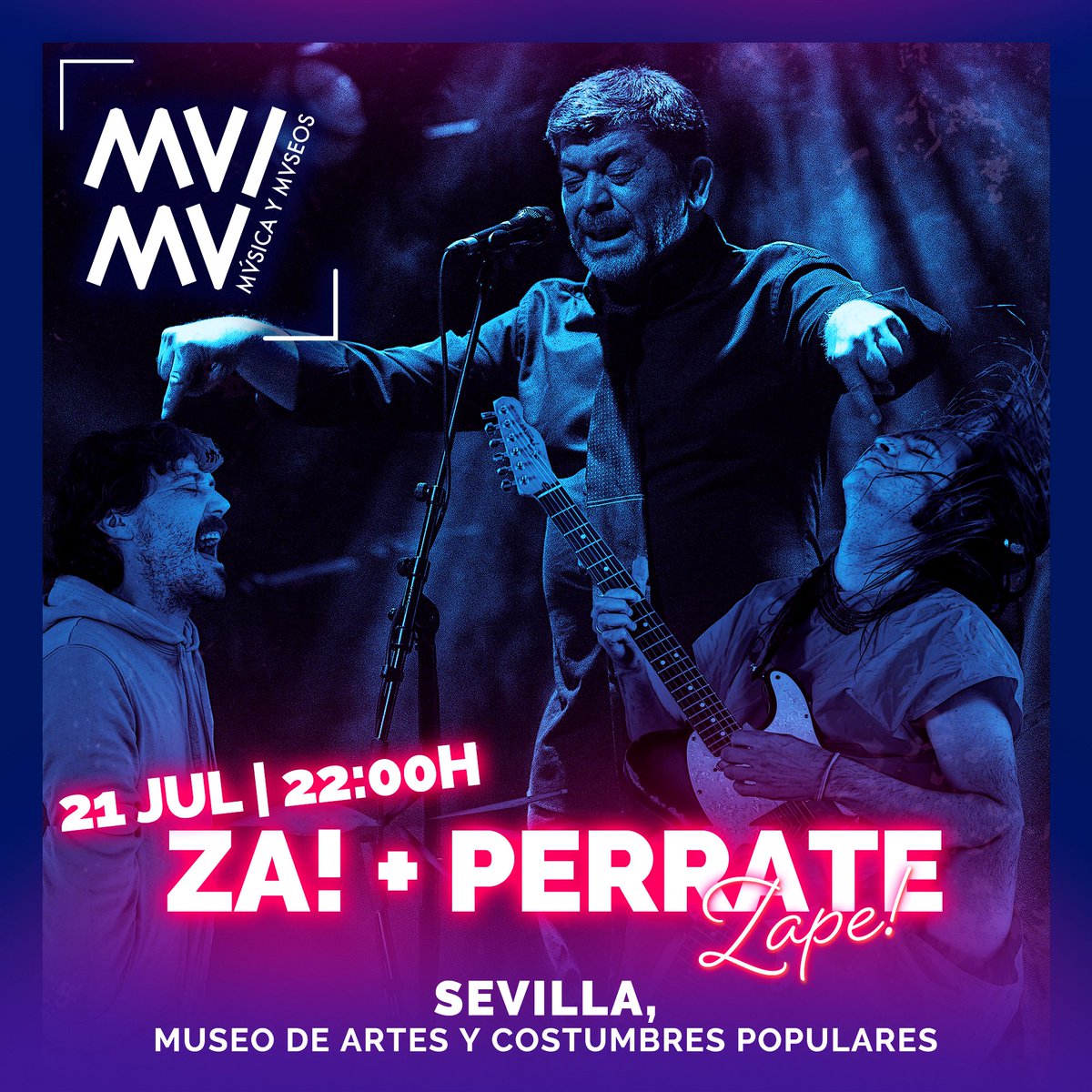 Za! + Perrate, en Música y Museos #MUMU 

El 21 JUL, en el Artes y Costumbres Populares de #Sevilla, minimaximalismo paraflamenco. ¿Te lo vas a perder? 

musicaymuseos.es

<a href="/CulturaAND/">Cultura Junta de Andalucía</a> <a href="/JuntaSevilla/">Junta Sevilla</a>