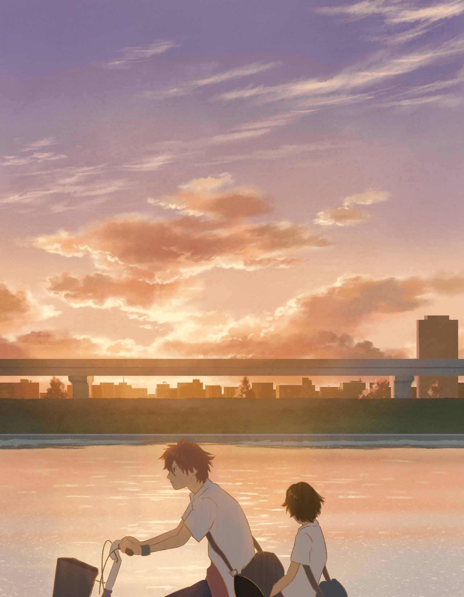 だまち さめしまきよし 映画 時をかける少女 で背景画を担当したシーンを再現してみました 構図など本編とは多少違います 制作時間2時間半なので雑です 06年当時 背景美術はポスターカラー 今はphotoshopなので地塗りの乾きを気にしなくて