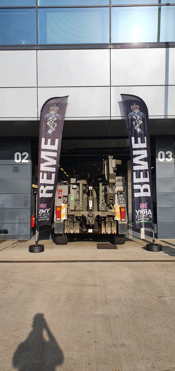 It’s the #BritishGP at #Silverstone and #Team103 are there to represent @101_Log_Bde, <a href="/3rdUKDivision/">The Iron Division</a>, <a href="/Official_REME/">REME</a> &amp; <a href="/BritishArmy/">British Army 🇬🇧</a> If you are visiting the #F1 come along and say hi and see what the Army #Reserves is all about. The SVR is out for Practice 1 later…
