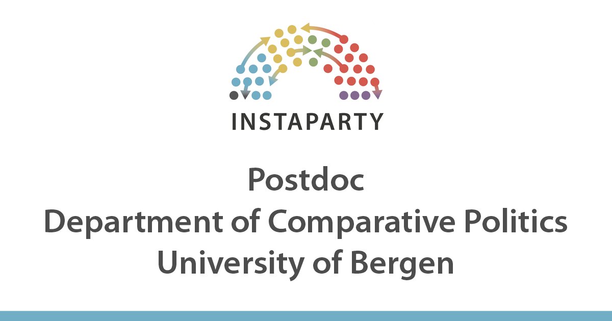 Another possibility to join us! Postdoc position in INSTAPARTY project 🏛️ Researching party instability in parliaments 🔍 PI <a href="/RIbenskas/">Raimondas Ibenskas</a> 🇳🇴 <a href="/UiBsamfunn/">UiB Samfunn</a> <a href="/UiB/">Universitetet i Bergen</a>  ⏳ 19 August
jobbnorge.no/en/available-j…