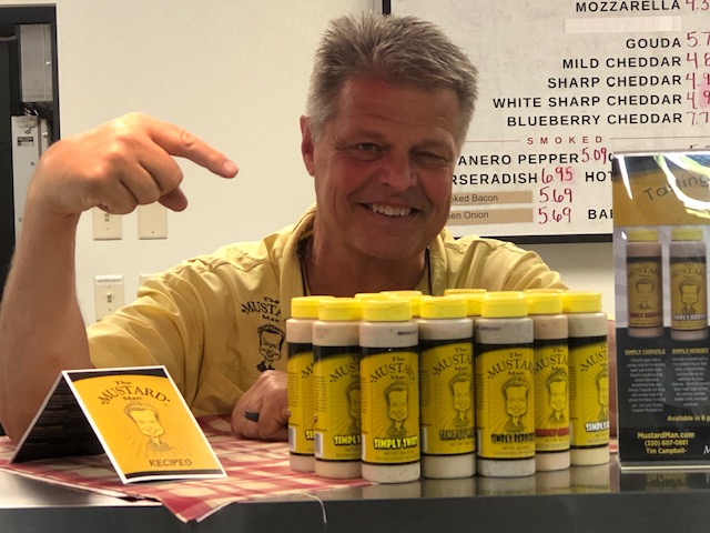 A Fantastic Fourth of July weekend starts with Tim The Mustard Man at Troyer Market in Amish country from 10-2.  #market #getyourmustardon #tastingisbelieving