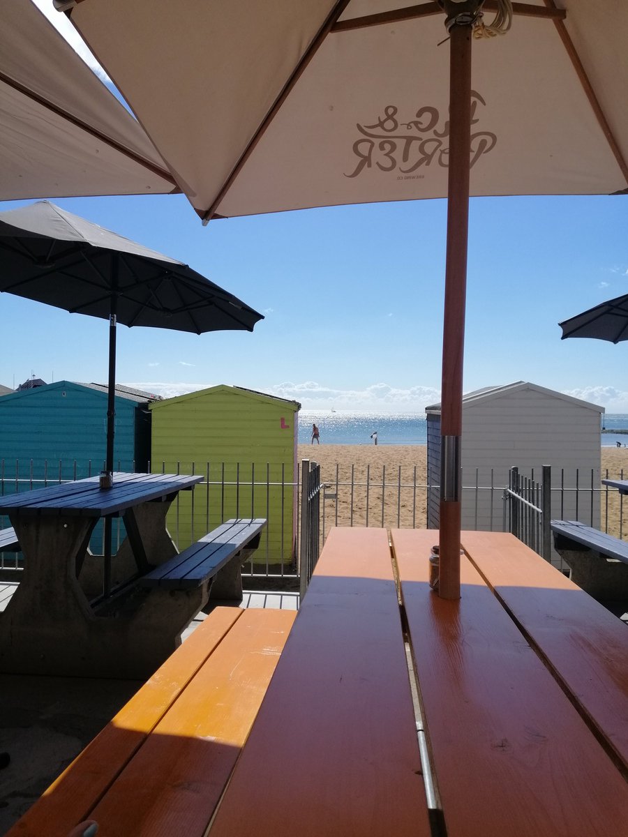 At Funicular on Viking Bay. Excellent spot for a brand development meeting after beach yoga this morning and they make great coffee!