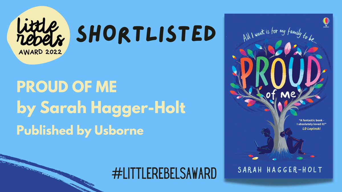 Judge @storyriver on Proud of Me: 'The narrative is multidimensional and nuanced; it's affirming; there's a real feeling of truth and authenticity; it offers a template into the beginnings of conversations.' #OverheardOnARooftop #LittleRebelsAward @SarahHaggerHolt @Usborne