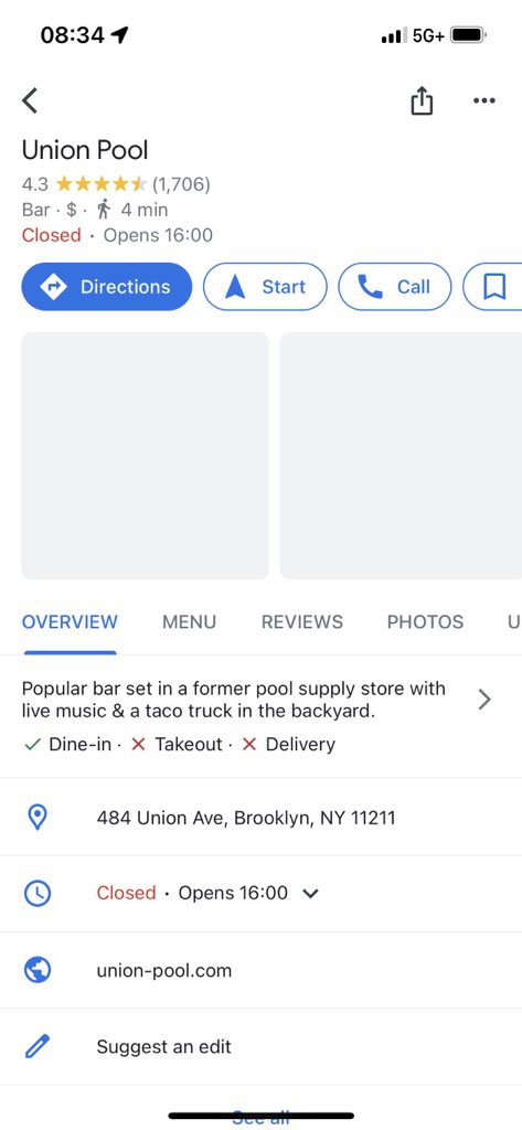 aaronmaxb's tweet image. did union pool catch fire??