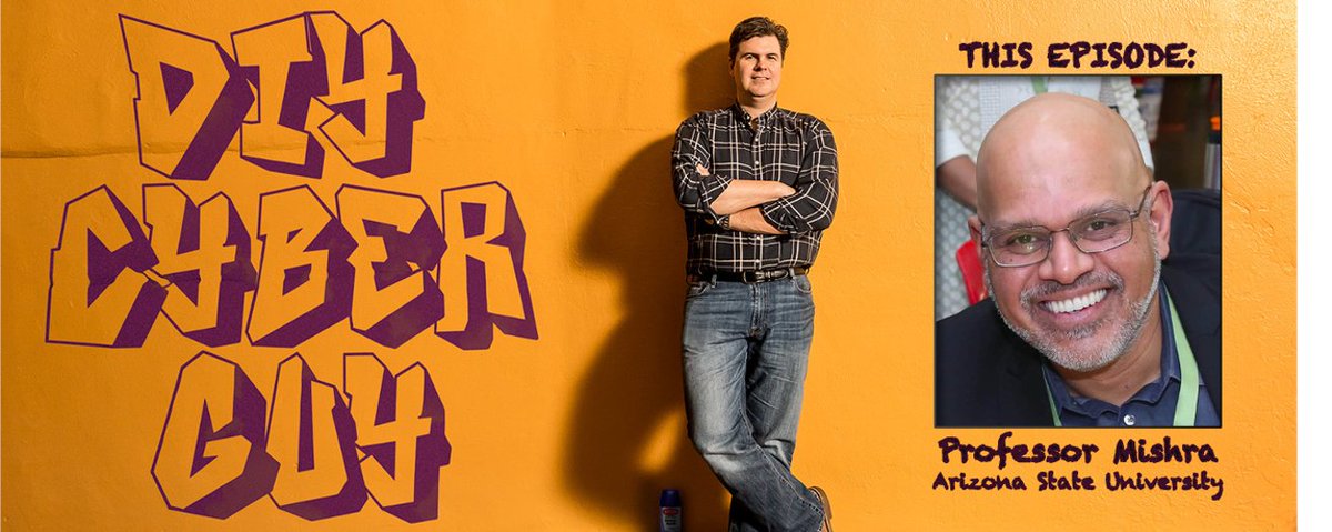 Honored to interview <a href="/punyamishra/">Punya Mishra</a> on Episode 53.  We had a fascinating discussion about the future of education, including #hybrid, #privacy, #predictiveanalytics, and more. diycyberguy.com/2022/06/27/mis…