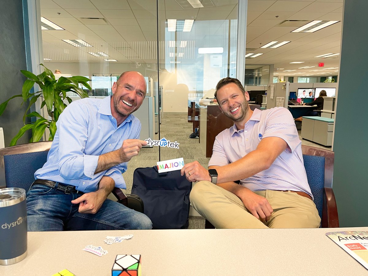 Dysruptek's tweet photo. Another showcase in the books! Thank you @ImajionPlatform for this interactive experience showcasing the power of video conferencing through AR. We love exposing our team members to emerging technology here at @HaskellCo! #contech https://t.co/k7O9dF36Y3