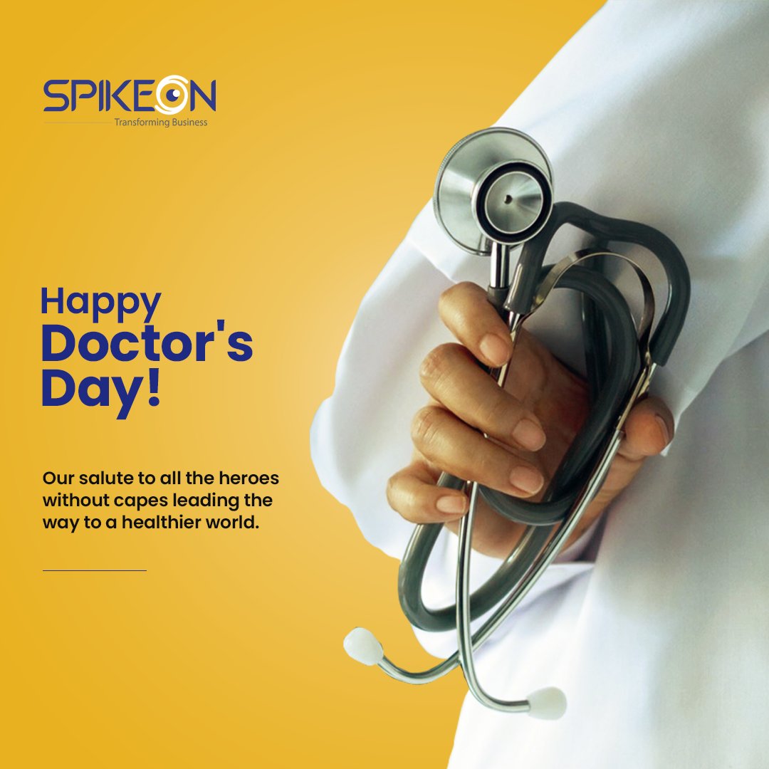 SpikeOnDigital's tweet image. Our salute to all the heroes without capes leading the way to a healthier world.

Happy National Doctors Day!
.
.
.
#DoctorsDay #NationalDoctorsDay #SpikeOn #SpikeOnDigital