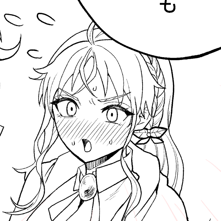 よし、かわいい顔描けた 