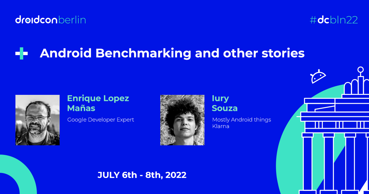 droidconBerlin's tweet photo. Two speakers for the price of one, we've got Enrique Lopez Mañas &amp; Iury Souza hitting the #dcbln22 stage! @eenriquelopez &amp; @IurySza's talk will showcase the newly released framework from Google, #JankStats, &amp; how to use on a real-world #app 

Learn more: https://t.co/wa5r845sSm https://t.co/xMlQAmZ5re