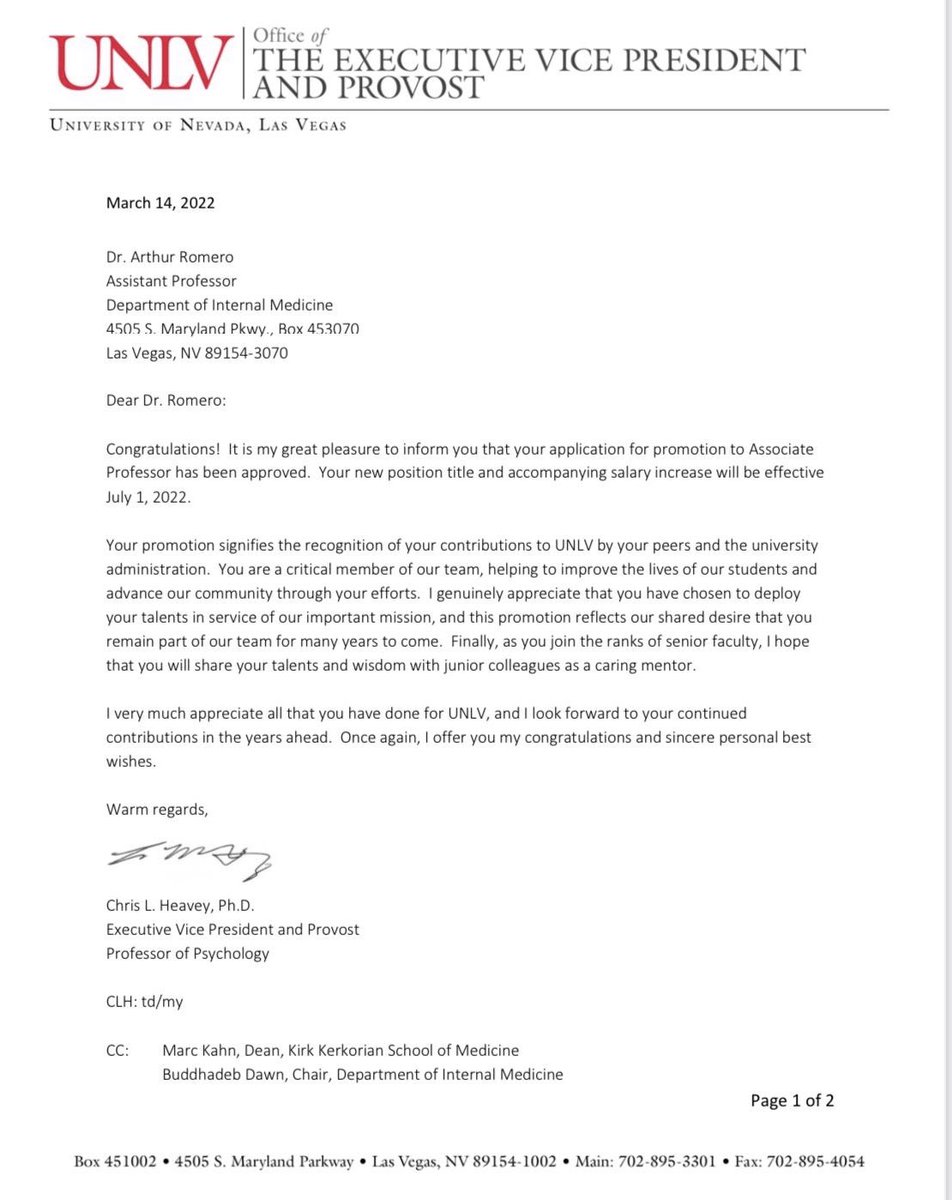 This was announced last March but only takes effect today. Excited to start my “new”role this training year.  #unlvpccm  #unlvmedicine #academicmedicine