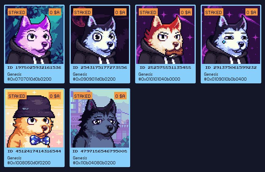 Staked and ready for breeding! Let's go @AlphaDogsNFT