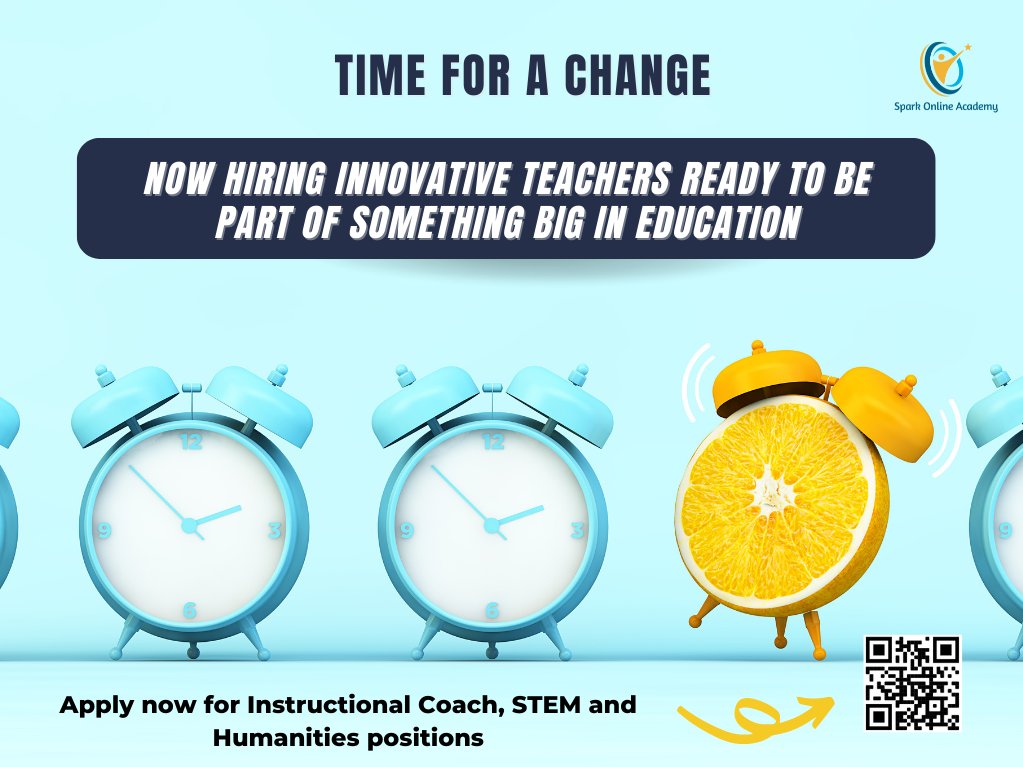 Learning can take place anywhere! Why stay trapped teaching inside the same 4 walls every day? Spark is looking for teachers ready to join a fun, collaborative team, actively bringing education into this century. d11.org/Spark 719-328-4300 <a href="/CSSD11/">Colorado Springs Schooll District 11</a>