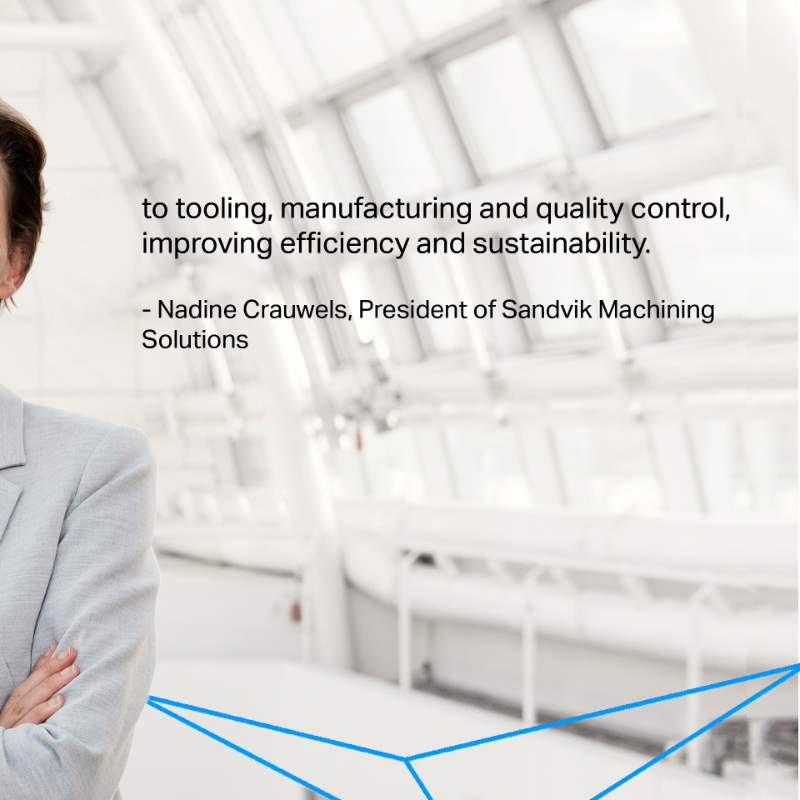 SandvikGroup's tweet photo. We aim for an end-to-end digital offering that is agnostic and automates the machining process. Read the interview with Nadine Crauwels, President of Sandvik Machining Solutions.
#manufacturing #closedloopmanufacturing #machining