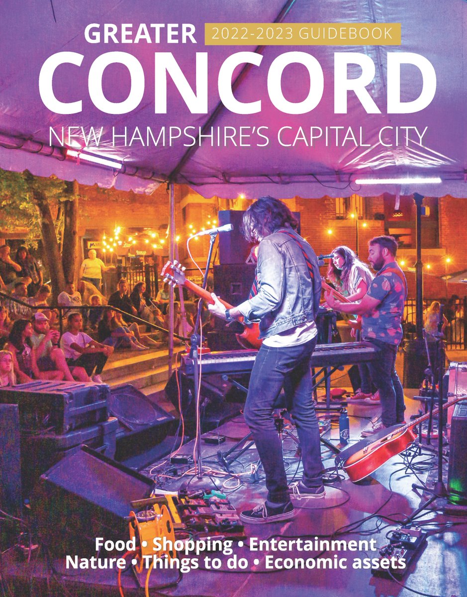 Our 2022 Guidebook to Greater #ConcordNH is printed! This glossy #magazine includes colorful photos of local food, shops, attractions and the region’s stunning natural beauty. Thank you <a href="/ConMonitorNews/">Concord Monitor News</a>. 
concordnhchamber.com/guidebook