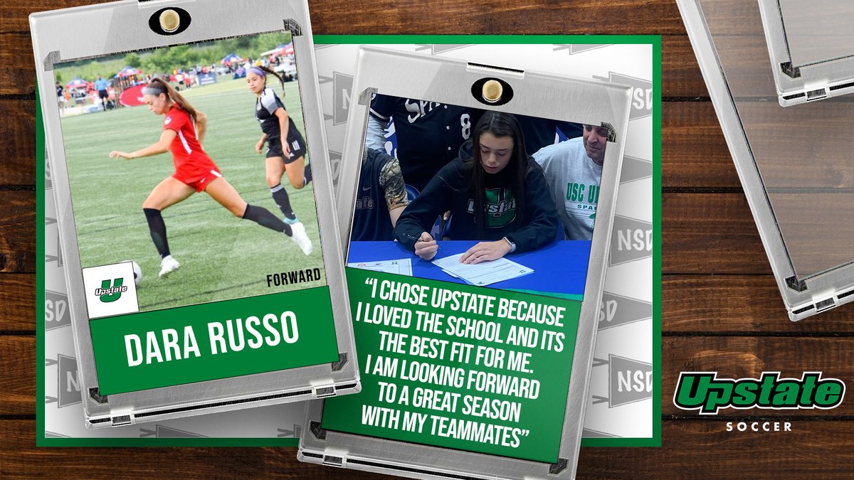 UpstateWSoccer's tweet image. Please join us in welcoming the newest addition to the Spartan Army, Dara Russo!

Russo comes to Spartanburg from Miamisburg, Ohio. She is a freshman forward who played for Ohio Galaxies and graduated from Miamisburg High School.

#SpartanArmy ⚔️ #JoinUP