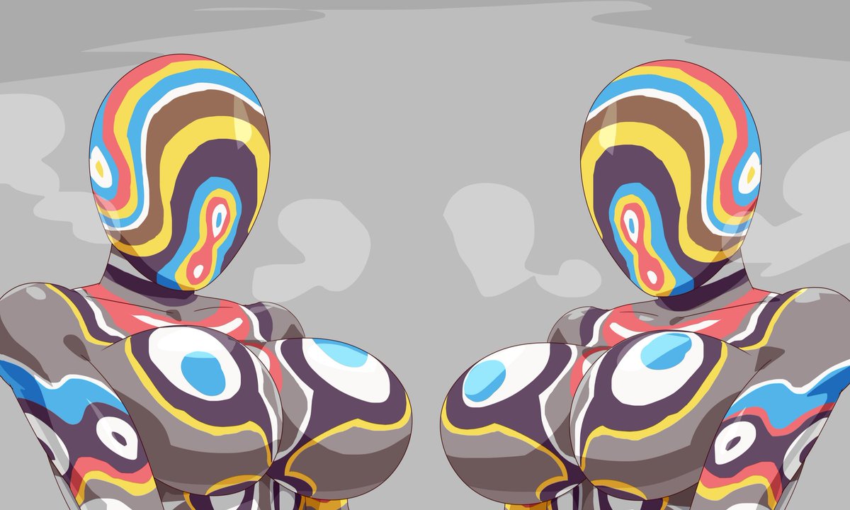 ノニシスとソノーニの対決、次のコミッションまとめに入れる予定 