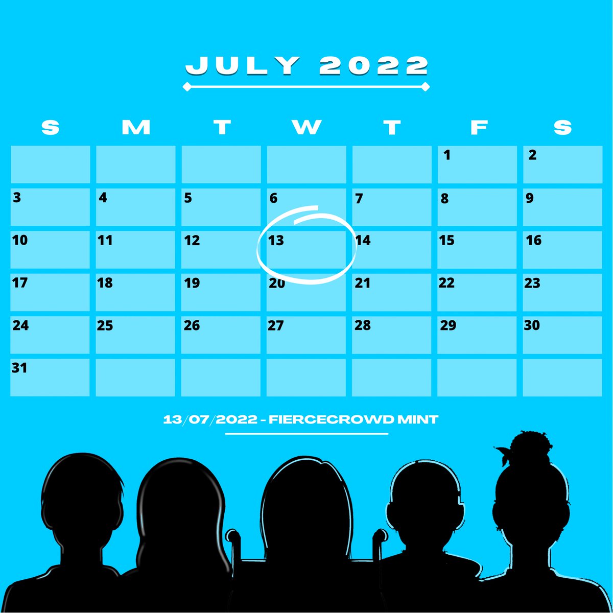 3…2…1! Get ready to buy your FC NFT on the 13/07/2022! We couldn’t be more excited to announce our mint date with you all - Mark your calendars 💥