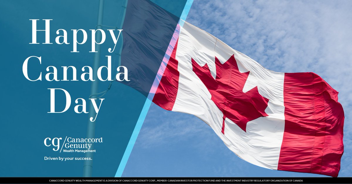 Happy Canada Day to all our clients, colleagues and partners celebrating. From all of us at Canaccord Genuity, we want to wish you a restful long weekend spent with your loved ones. 

#CanadaDay #LongWeekend