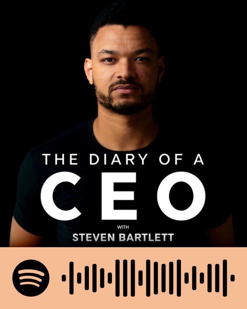 Podcast Recommendation: Diary of a CEO is one of the most enticing and in-depth podcast. For anyone who’s interested in learning more about business, self development, or health this is a great one

@SteveBartlettSC