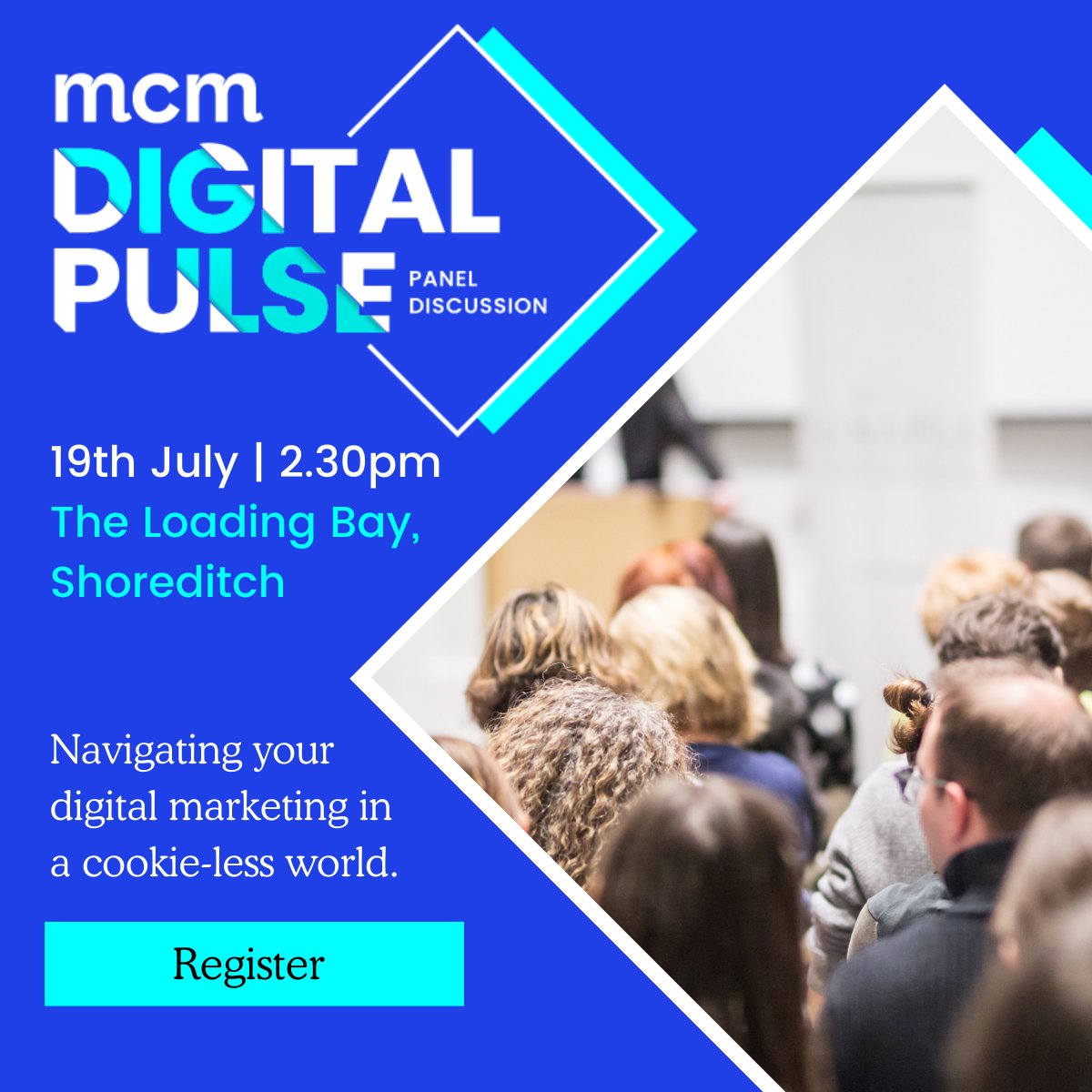 Are you prepared for the #cookielessfuture? Get the answers and help you need at Digital Pulse on 19th July by <a href="/mcm_click/">MCM</a> at The Loading Bay, Shoreditch. Discussions with industry experts from tech, data privacy and #digitalmarketing.
🎫 👉 hubs.la/Q01fSx4z0