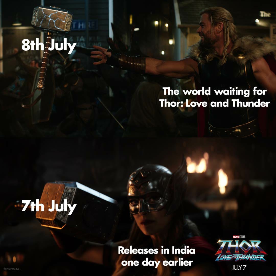 Anu_jhaa's tweet photo. Love And Thunder, this Marvel movie is releasing on July 7, and I've been waiting for a long time
#OneWeekToThor i am very
excited To watch Thor
THOR LOVE AND THUNDER https://t.co/btlFsqJwpG