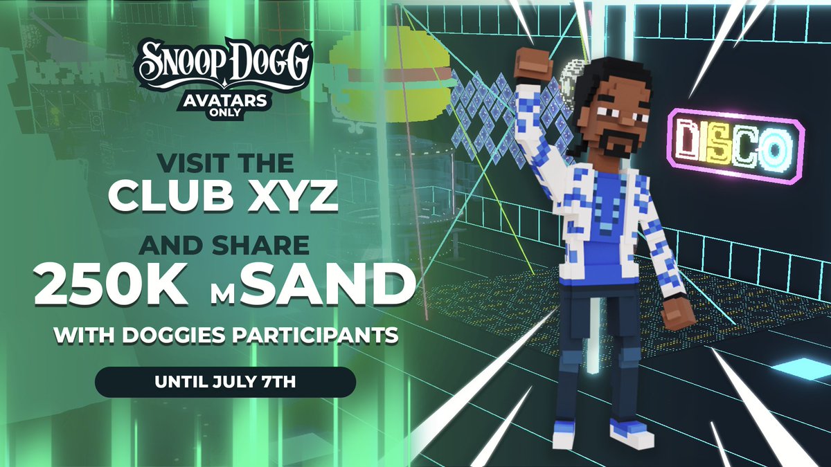 TheSnoopAvatars's tweet photo. 🔥 DOGGIES 🐾 we keepin this running til 7/7

Lets go get that $SAND!⤵️
https://t.co/9MYgvWzm3Z https://t.co/w9zDZgNllV