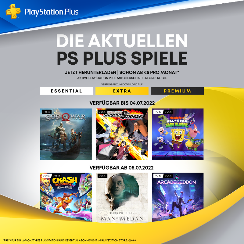 PlayStationDE's tweet photo. Werdet jetzt #PlaystationSPlus-Mitglied und schnappt euch gleich sechs neue Games auf einmal! 😱