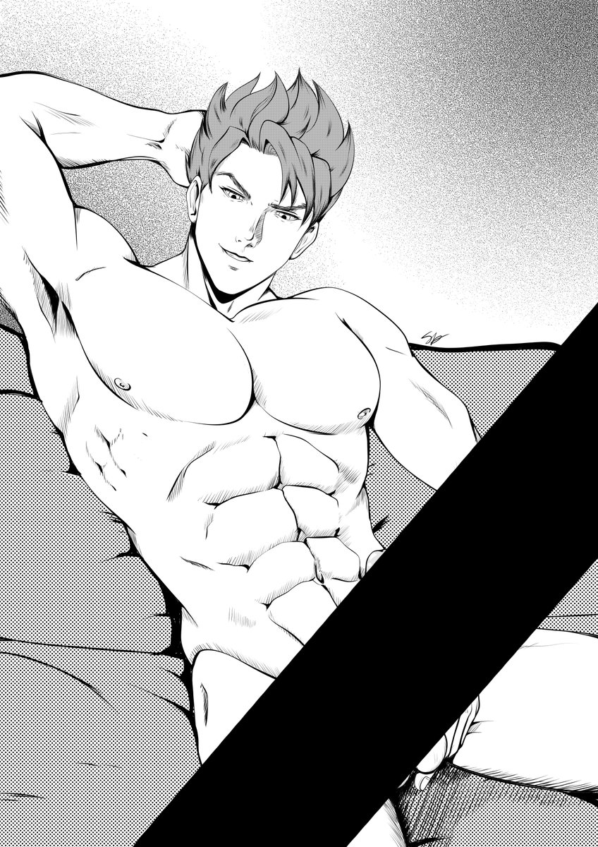 AndreKun96's tweet photo. Il caldo si fa sentire e Benjiamin una volta tornato a casa, si mette comodo!(per la versione non censurata, chiedete pure, non la mostra a tutti perché è timido!). #daddy #yaoi #bl #barayaoi #bara #comic #dick #fuck #hot #gay #bisex #lesbian #straight #blackandawhite https://t.co/UVBe6uzd3X