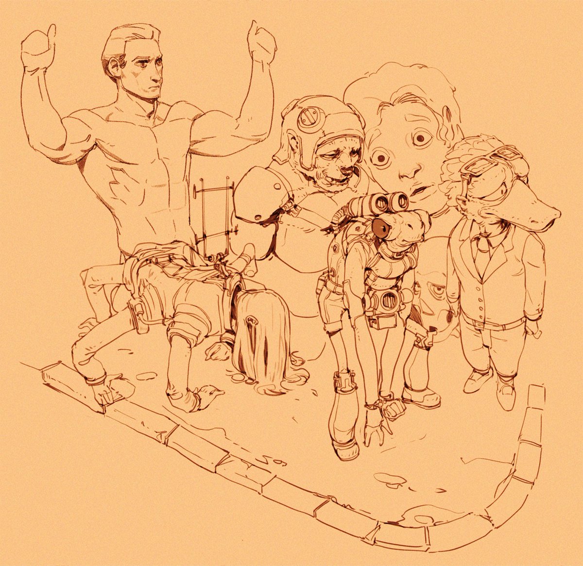 ManuelDuPong's tweet image. Night sketching.
