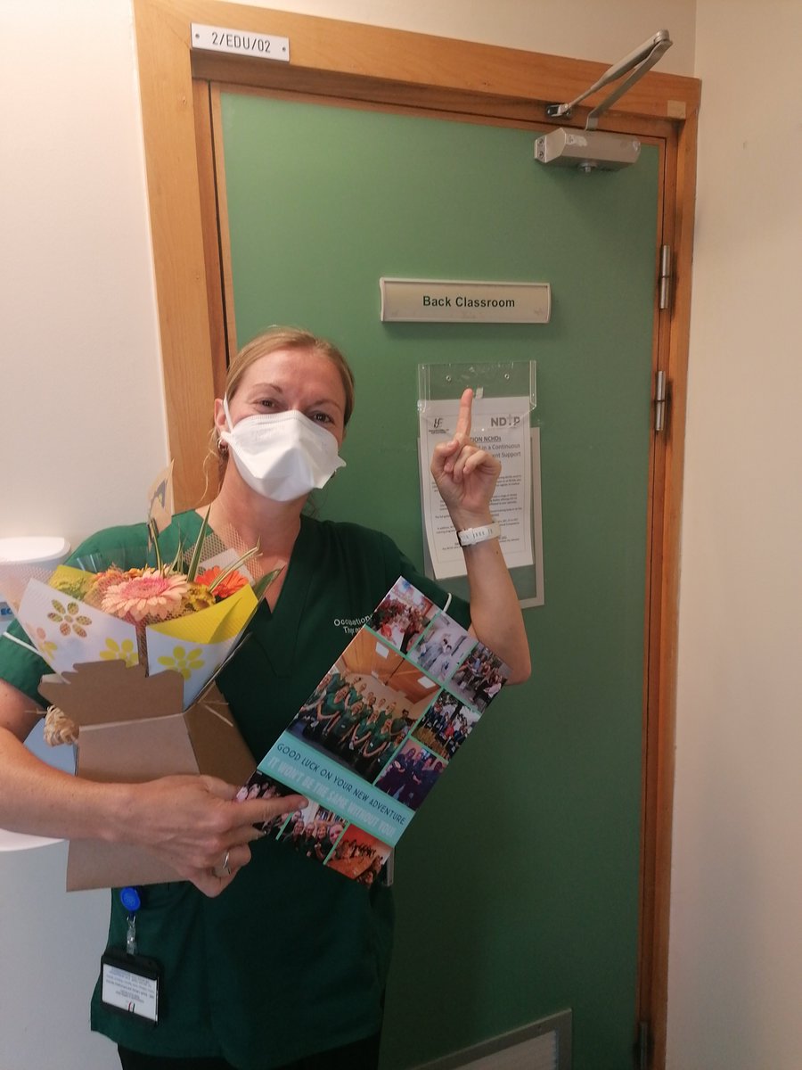 It is with sadness that we say good bye to Karen @kpowertmore as she leaves us to take a position in the Hospice. Thank you for all you have brought to the Department and given to your patients and their families. We hope you enjoyed your back classroom do