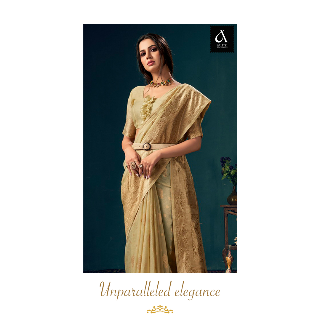 aumiindia's tweet photo. With festivities were round the corner.  Aumi brings to you an exquisite ensemble of sarees to add a royal touch to the upcoming festive season.

#Aumi #Aumibyaura #saree #sarees #sareelove #sareelover #indianclothing #ethnicwear #sareefashion #sareedraping #sareestyling https://t.co/bwIGmJgKN8